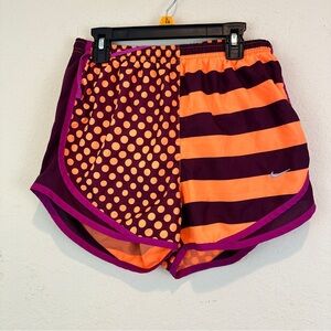 Nike drifit Medium Women's Orange and Purple Shorts gym yoga